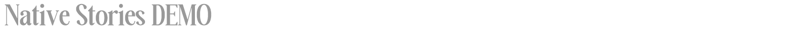 Native Stories font preview